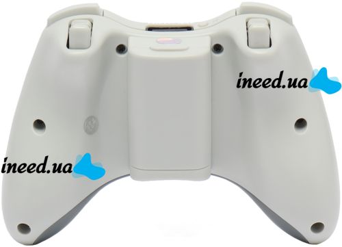 Microsoft Xbox 360 Wireless Joystick White Original Gaming Gamepad, Vibration Controller for Set-top Box and Battery-powered PC White