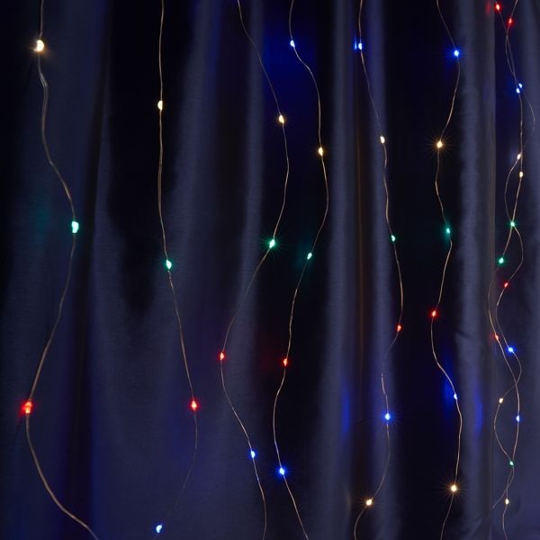Indoor Color Garland Waterfall Curtain 3x2 M Copper on Copper Wire 200 Diodes 7906 LED Garland Xmas 200 LED M-3 3mx2m