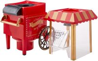 The device for making popcorn WM-26 at home, compact mini retro car trolley, homemade popcorn maker from the network 1200W WM26 Red