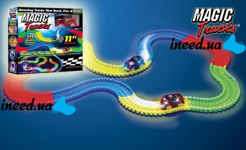 Дитячий гнучкий трек Magic Tracks, гнучкий гоночний трек Меджик Трек оригінал 220 деталей