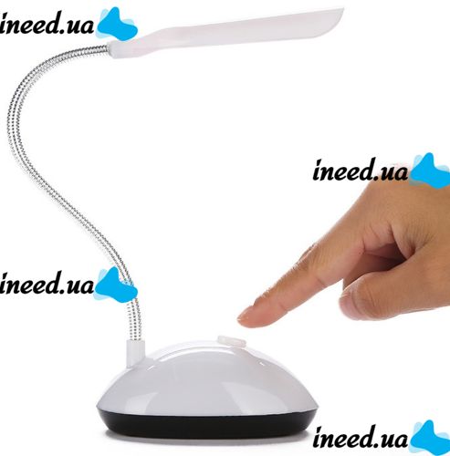 Настольная светодиодная гибкая лампа LED Desk Light X-7188 на батарейках, Беспроводной настольный мини светильник с механическим выключателем BL-7188