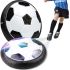 Electric Flying Ball Hoverball, Children's Aeromach Air Hoverball with LED Backlight and Music for Playing Football on Batteries Black and White