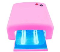 УФ Лампа Global Fashion 818 LED 36 W для сушки и наращивания ногтей глянцевая 4 лампы сменные 36 ВТ