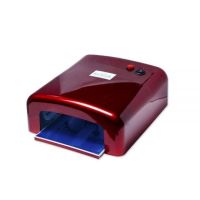 УФ Лампа Global Fashion 818 LED 36 W для сушки и наращивания ногтей глянцевая 4 лампы сменные 36 ВТ