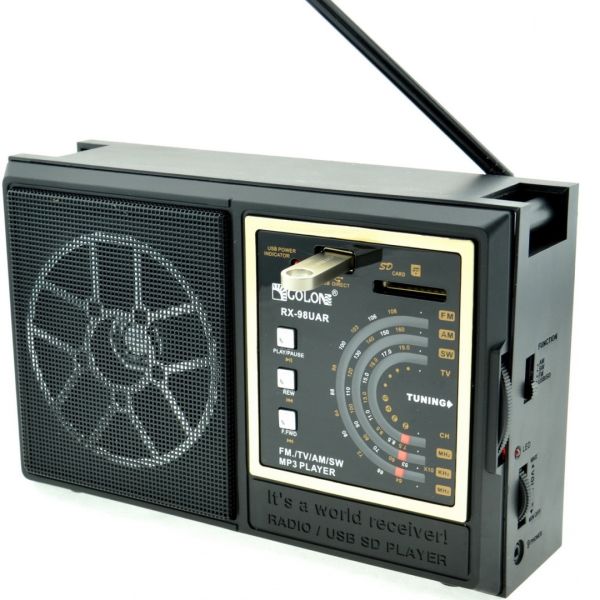 Golon RX-98UAR Portable Radio, Wireless Rechargeable Radio, Receiver, Bluetooth Speaker Multi-band, All-wave Gallon