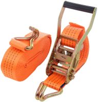 Страхувальний стяжний ремінь трос Ratchet Tie Down 1.5 М AND-5 храповим механізмом для кріплення вантажу до 2 тонн, транспортна стрічка для стяжки вантажів