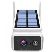 Уличная автономная WI-FI камера видеонаблюдения Solar ABQ-Q1 Full HD с солнечной батареей, Беспроводная IP видеокамера для наружного наблюдения
