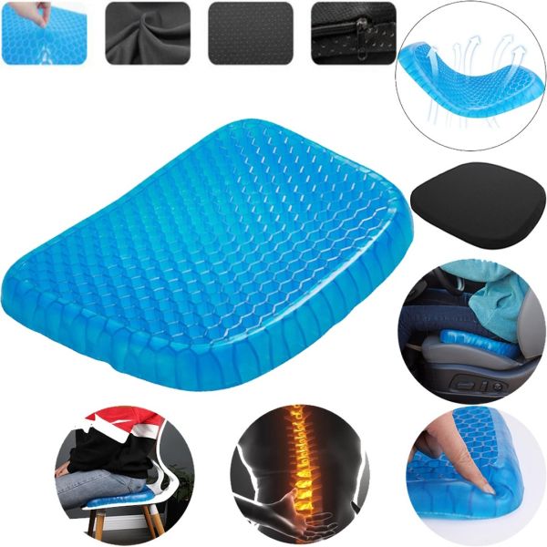 Gel orthopedic pillow Gel Egg Sitter with a cover, Cooling gel orthopedic for sitting on a chair, an armchair, in a car with a cover