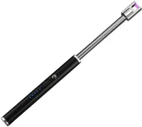 Електроімпульсна дугова висувна запальничка ARC BBQ lighter Domestic-02 з гнучким подовжувачем, акумуляторна електрозажигалка з полум'яною дугою