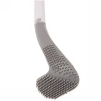 Toilet mounted brush Tanger Toilet brush LTB-01 with toilet bowl cleaning brush with Wall Mount, Silicone Toilet Scraper Brush