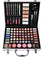 Miss Young GM20250 Cosmetics Gift Set 93 items Makeup eye shadow glosses blush powder and brushes in case Pink