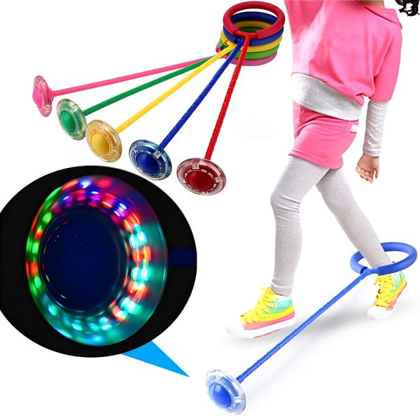 Luminous Jump Rope on One Leg Sunroz Led Pu Jump Rope Neurohub with a Wheel