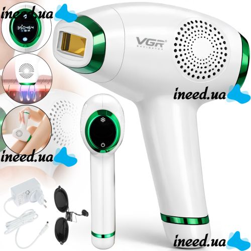 Laser photoepilator for face and body VGR V-716 professional home epilator, device for radical hair removal with laser