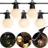 Outdoor Garland in the form of a Light Bulb Xmas 20 Lamps WW Warm White LED Moisture-proof LED Garland for Home and Street with 20 m Connector