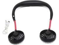 Портативний вентилятор на шию Neck Fan 360° бездротовий шийний спортивний охолоджувач 3 швидкості з акумулятором, LED-підсвічуванням і USB зарядкою