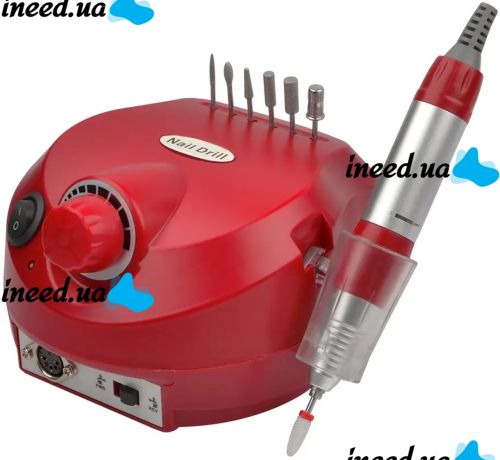 Фрезер для манікюру і педикюру Beauty Nail Dm - 202 35000 об/хв апарат для обробки нігтів з насадками 6 в 1 манікюрний апаратний набір з фрезами