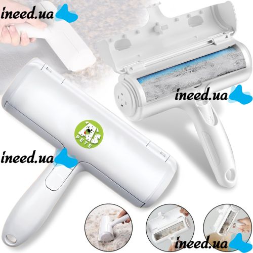 Brush for collecting and removing animal hair Pet Hair Remover Roller Reusable roller with container for cleaning clothes, carpets and furniture from lint