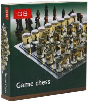 Gift Game Set Drunken Chess Game Chess GB-086 table alcohol game 25x25 cm set of chess glasses and a glass board for adults