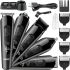 Wireless Rechargeable VGR V-175 Hair Clipper 5 in 1 Male Edging USB Beard and Mustache Trimmer with Replaceable Nozzles V175