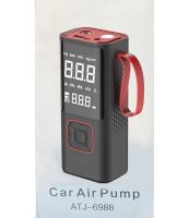 Car Compressor Car Air Pump ATJ-6988 Rechargeable Car Compressor with LCD Monitor, Portable Tire Pump for Car and Bicycle