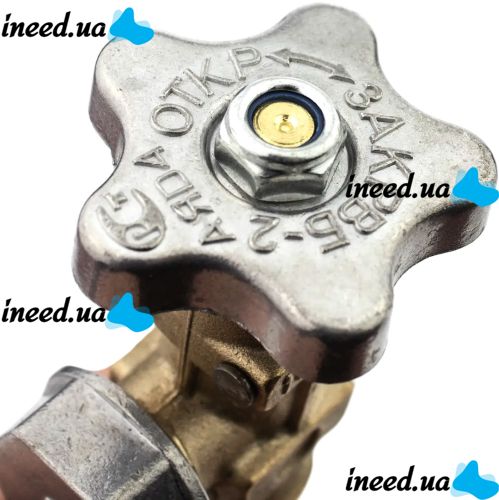 Gas valve VB-2 nozzle for installation on propane cylinders for liquefied petroleum gases with safety valve and adapter