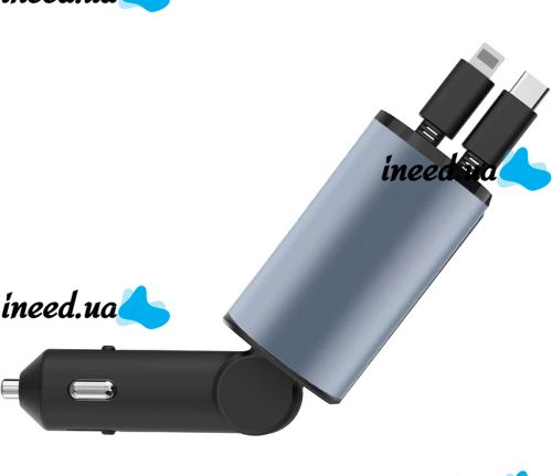 Super Fast Charge PT16 Car Charger with type c lightning voltmeter 4 in 1 120 W FM Transmitter, Car cigarette lighter Modulator