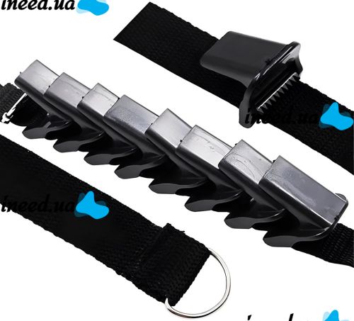 Настінний органайзер для зберігання сумок Bag Rack підвісні ремені з гачками на двері, Вішалка тримач для аксесуарів і біжутерії на 16 гачків