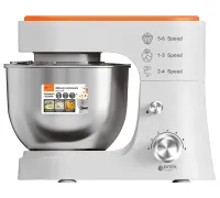 Kitchen planetary mixer Bitek BT-6611 with metal bowl 4 liters and attachments, stationary tabletop dough kneader 3000 watts