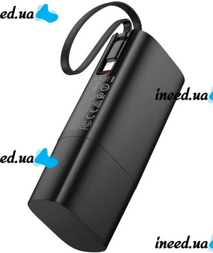 Мережевий зарядний пристрій Hoco J148 PD20W Power Bank 5000 mAh портативний зовнішній акумулятор Type-C повербанк з кабелем і адаптером для зарядки