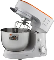 Kitchen planetary mixer Bitek BT-6611 with metal bowl 4 liters and attachments, stationary tabletop dough kneader 3000 watts