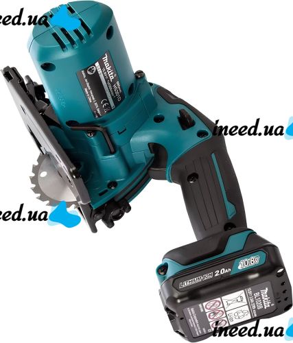Акумуляторна дискова пила Makita HS301DZ циркулярна пила на два акумулятора для поздовжнього і поперечного розпилу в кейсі 85 мм 25.5 мм