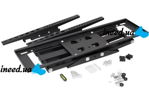 Wall Mounted Swivel Bracket V-STAR CP603 32"-60" Inclined TV Wall Mount, Hanging Plasma Holder 32-60 inches Up to 50kg Black