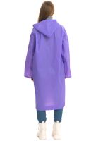Reusable Raincoat with Hood EVA Raincoat TY876 120 cm Universal Windproof Button-down Raincoat with Long Sleeves from Rain and Wind AND-74