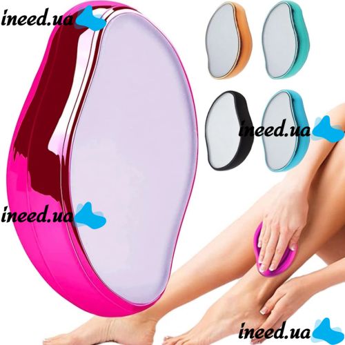Ручний кристалічний епілятор депілятор Crystal Hair Remover LY-332 для видалення волосся, Кришталевий ластик Glass Shaver для депіляції і пілінгу