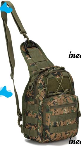 Tactical Shoulder Bag for 6L A74 Camouflage Dark Single-strap Waterproof Men's Military Chest Bag Army Chest