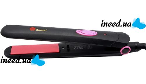 Iron curling iron for hair straightening Domotec MS-4908 45W straightener for styling and alignment with rapid heating, ceramic device forceps MS4908