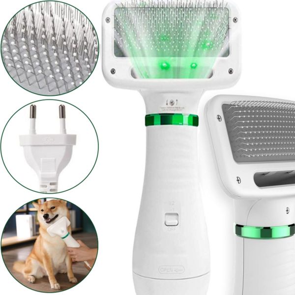 Hair Dryer-Comb for Cats and Dogs Pet Grooming Dryer WN-10 Hair Dryer Brush, Pet Grooming Tool, Vacuum Cleaner Comb with Noise Reduction 2 in 1
