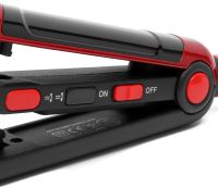 Curling iron styling tongs Domotec MS-4909 2 in 1 iron corrugation for straightening and volume of hair, ceramic device for leveling MS4909 Red
