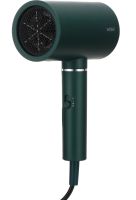 Professional hair Dryer for styling and drying VGR V-431 Green with ionization nozzle, overheating protection and cold air mode 1800W 