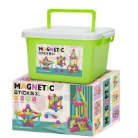 Магнітний конструктор Sky Magnetic Sticks на 36 деталей 26 паличок 10 кульок у валізці для дітей від 3х років Розвиваючий ігровий набір для малюків