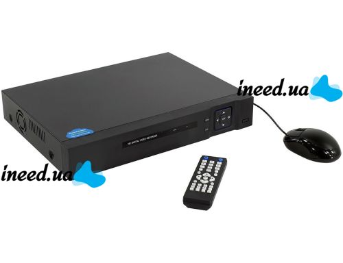 Wired DVR UKC CAD 1216 AHD 16 Channel, Network IP Recorder for 16 Cameras for Video Surveillance and Camera Control Black