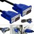 GBX 1.5m VGA to VGA Papa-Papa adapter cable with two filters, Interface cable 1.5 meters for monitor, TV and projector