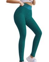 Women's Sports Leggings Staples Scrunch Bum Green with High Waist and Push-up Effect Slimming Seamless Leggings for Fitness push up