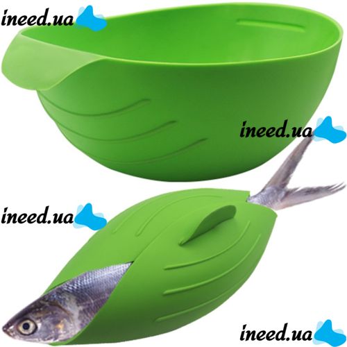 Силіконова миска для випічки Silicone Cooking Pocket 24.5 * 22 см миска-форма, конверт для запікання і готування, кругла форма для кухні Зелена