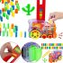 Educational Toy Train Laying Dominoes Happy Truck sciences 955-1A 60 parts Children's Constructor Train Train Domino 660B from batteries from children