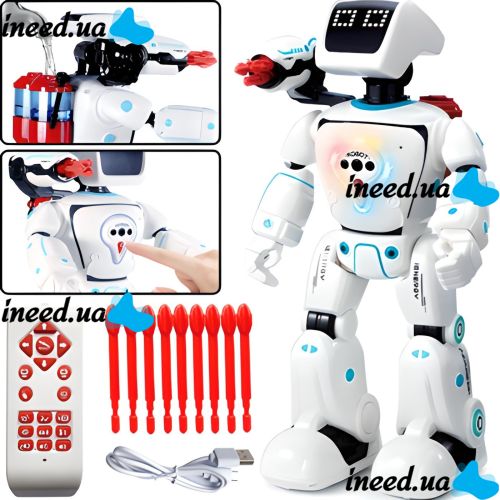 Бойовий гідроелектричний робот Yearlo War Robot 22005 з пультом і управлінням жестами від руки, інтерактивна іграшка розумний робот на радіокеруванні