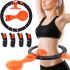 Massage Hoop Simulator Intelligent Hula Hoop 7803 Hula Hoop for Slimming Belly Sides with Adjustable Length and Automatic Counting Black-orange