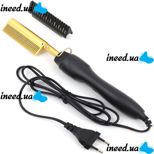 Гребінець-випрямляч для волосся High Heat Brush 40W електричний гребінь, гребінець випрямляч з насадкою для випрямлення, розгладження волосся