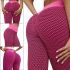 Жіночі спортивні легінси Staples Scrunch Bum рожеві із завищеною високою талією і ефектом пуш-ап стягуючі безшовні лосини для фітнесу push up