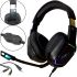 Cyberpunk CP-007 Gaming Wired Headphones with Backlight and Microphone Gaming Full-size Headphones with Headset for PC and Laptop 96491 Black